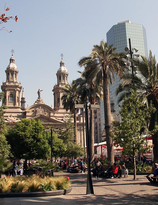 Plaza de Armas Santiago.